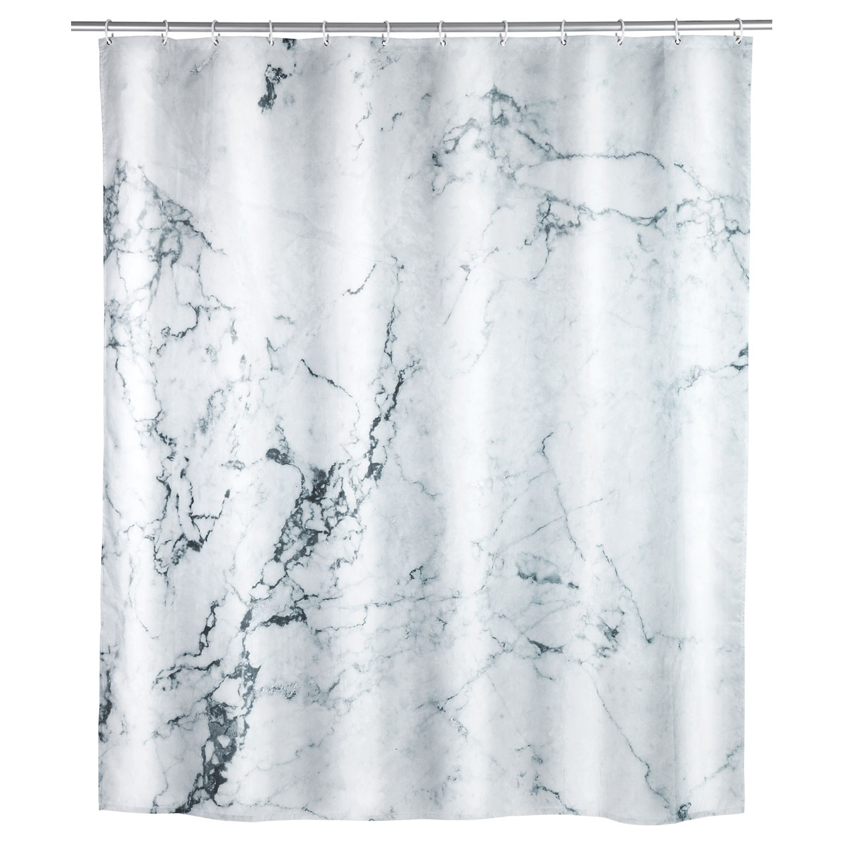 Wenko  Duschvorhang Onyx Textil Polyester 180 x 200 cm waschbar