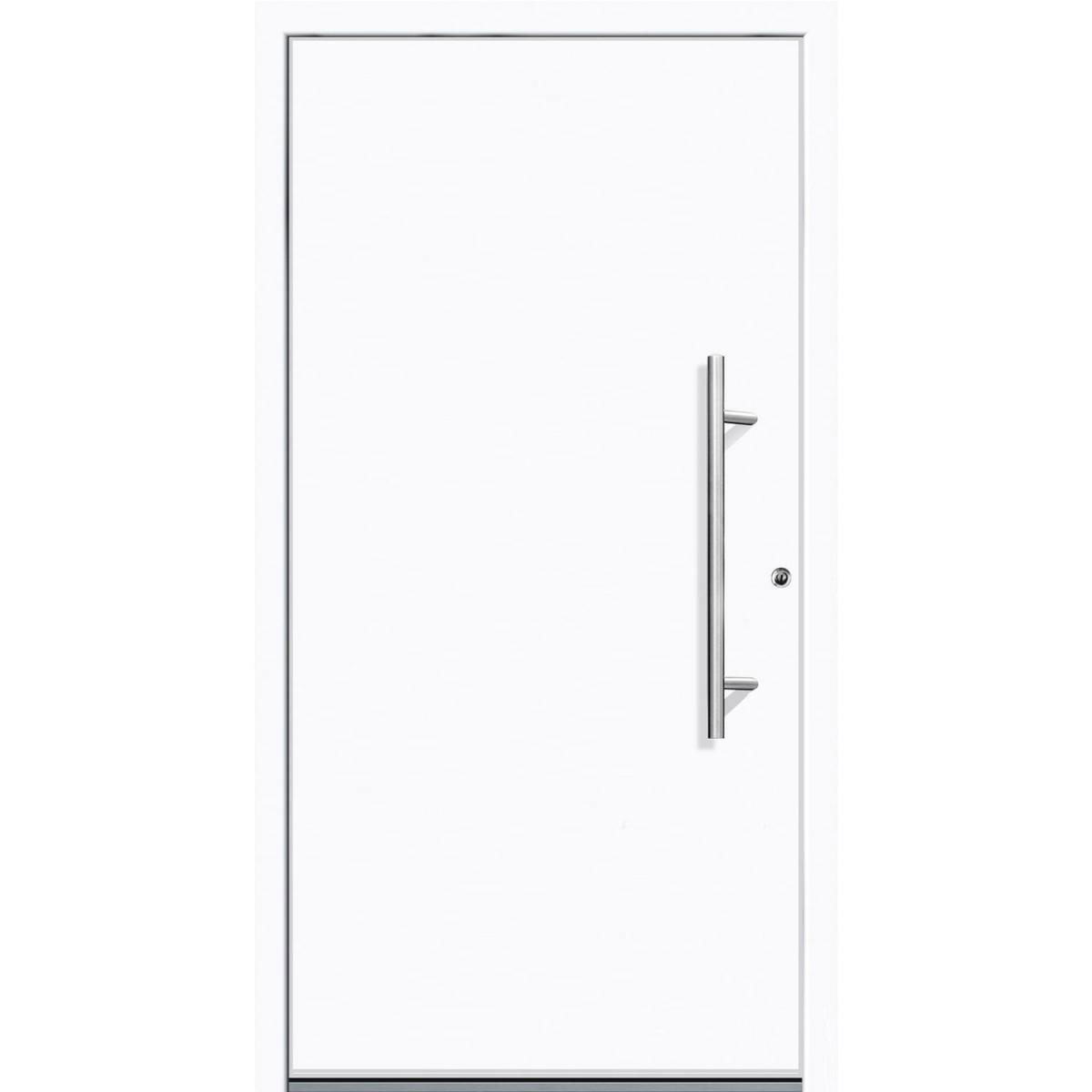 Aluminium Sicherheits-Haustür Latina Superior 60 mm weiß 100 x 210 cm Anschlag rechts inkl Griffset Bild 1