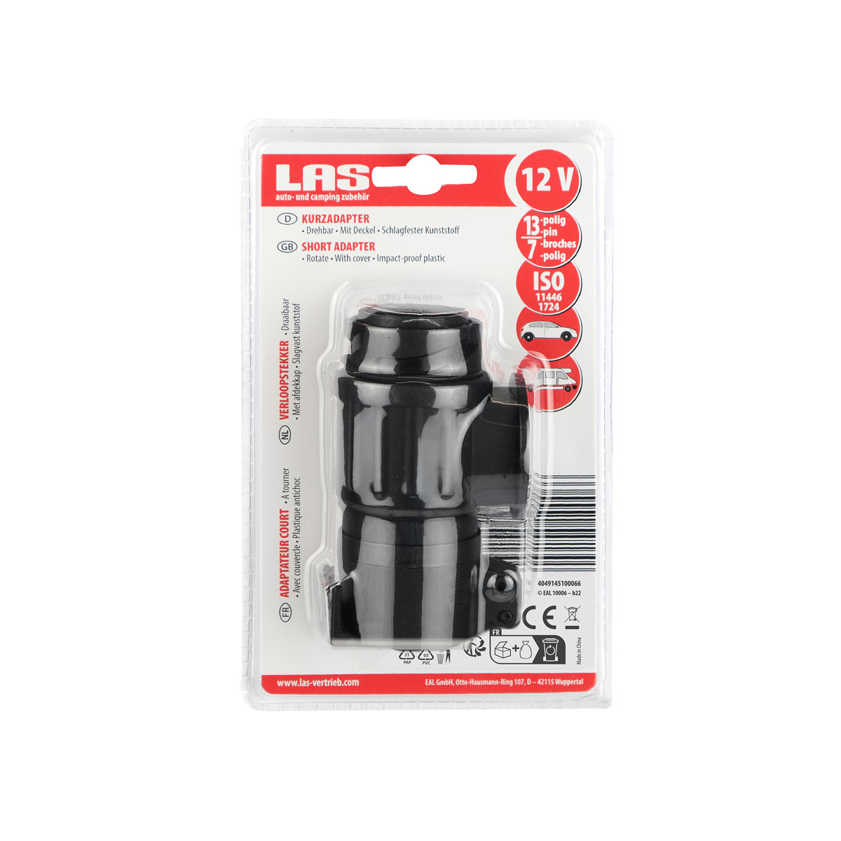 LAS 10006 Kurzadapter13 auf 7-polig drehbar Bild 3