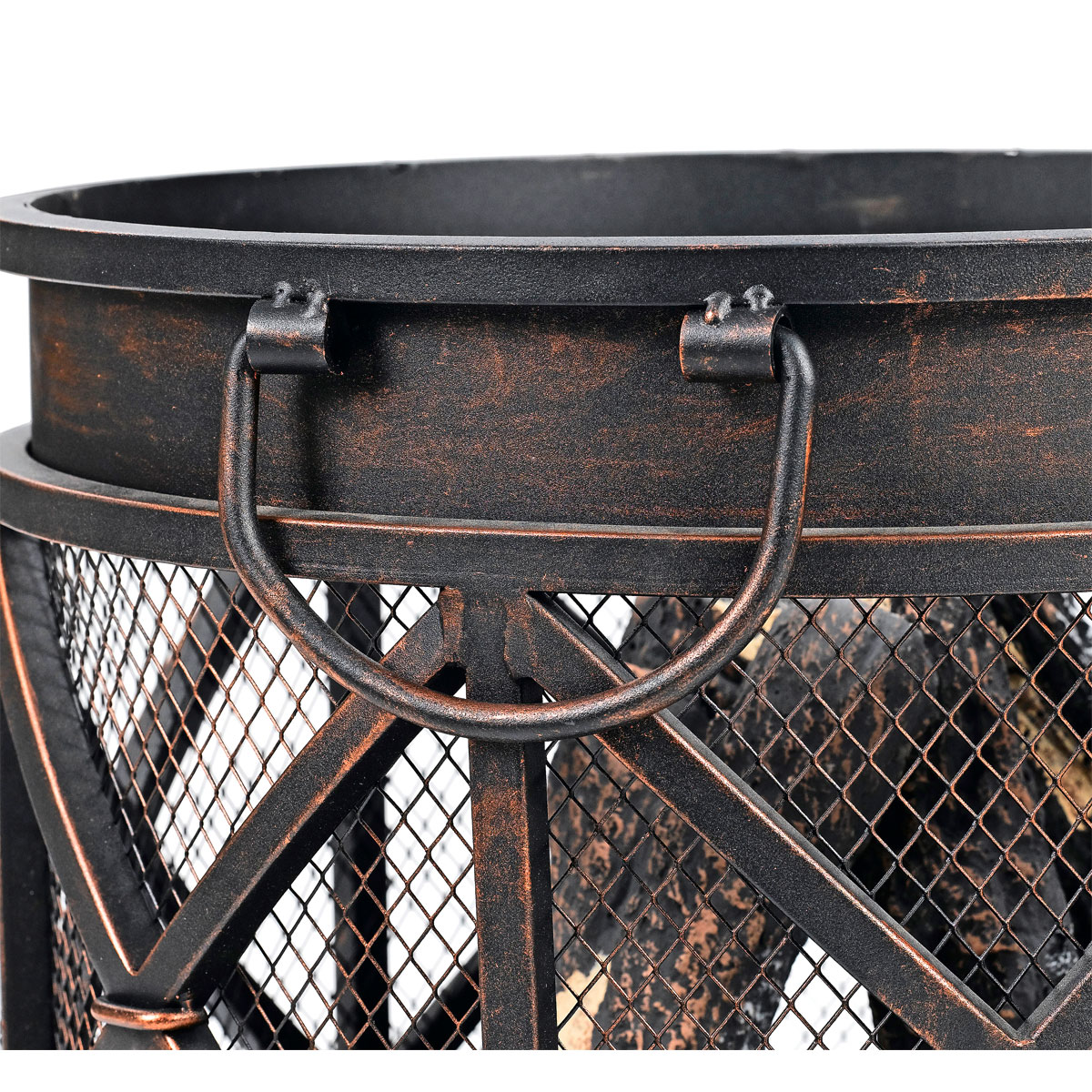 Rothmann Feuerkorb Oregon Rostoptik antik Durchmesser ca 42 cm Bild 5