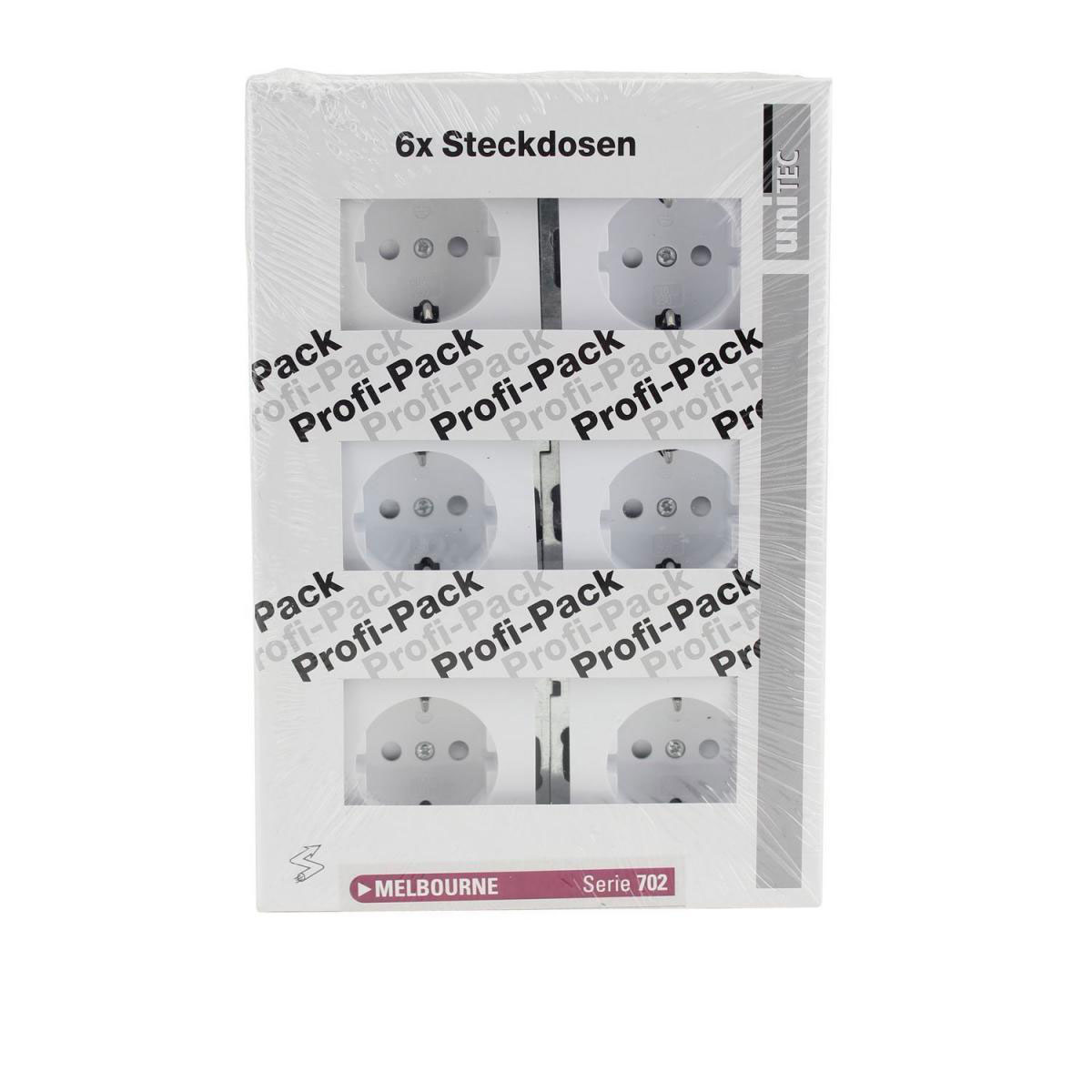 PROFI-PACK-SET Steckdosen Melbourne ultrawei Serie 702