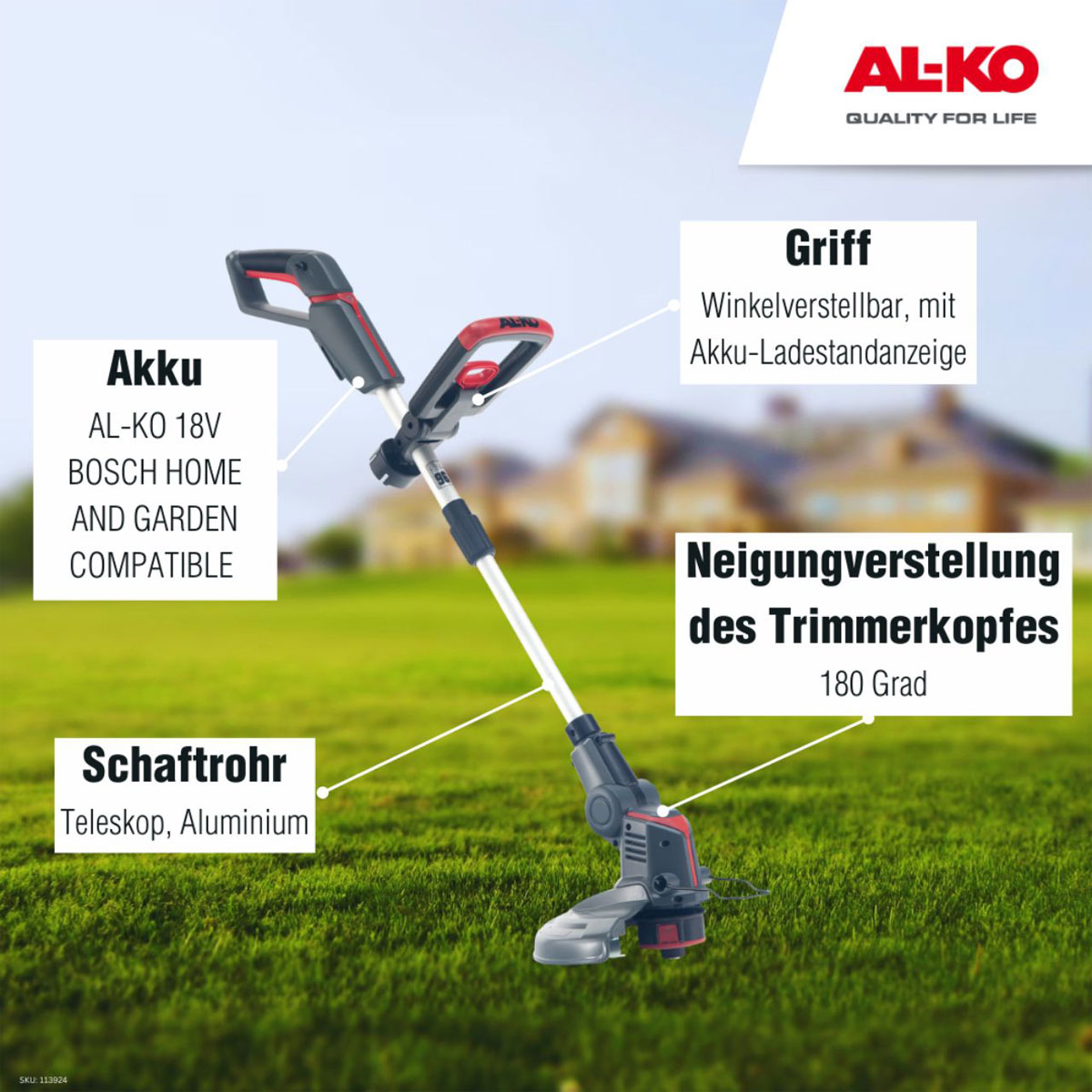 AL-KO  Akku-Trimmer 18 V GT 1825 Bild 10