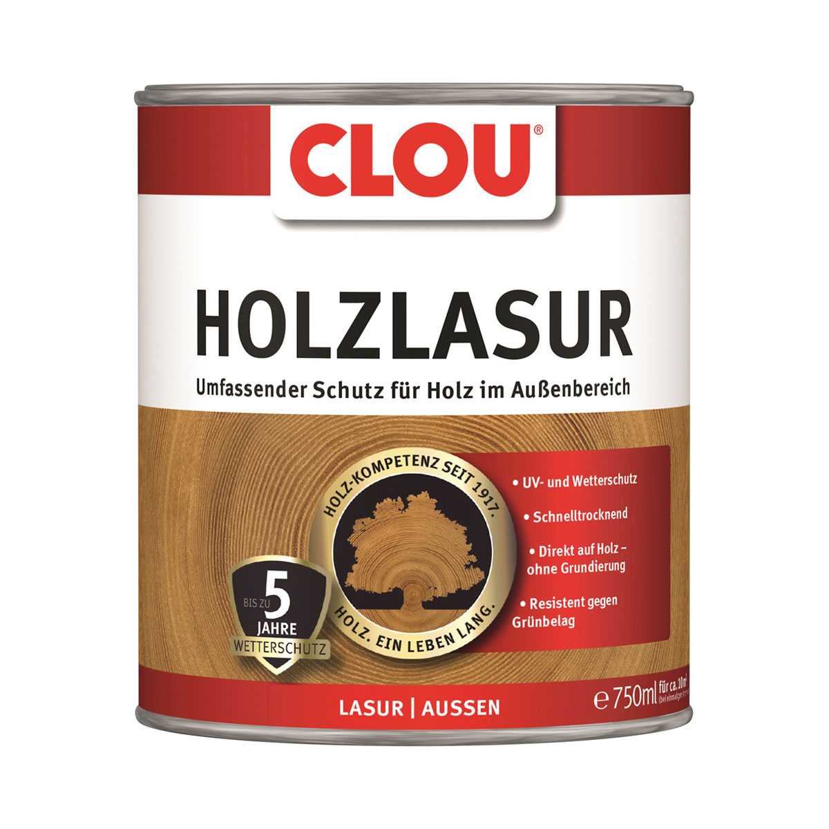 Clou Holzlasur Teak 0,75 L