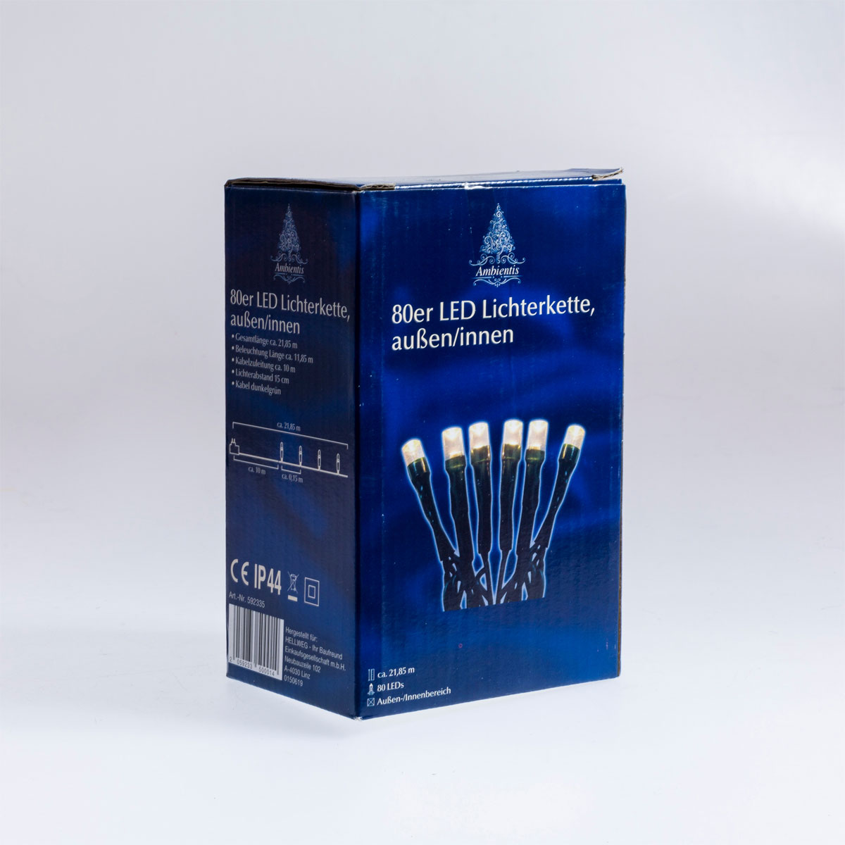 Ambientis LED-Außenlichterkette 80 warmweiße LED Bild 2