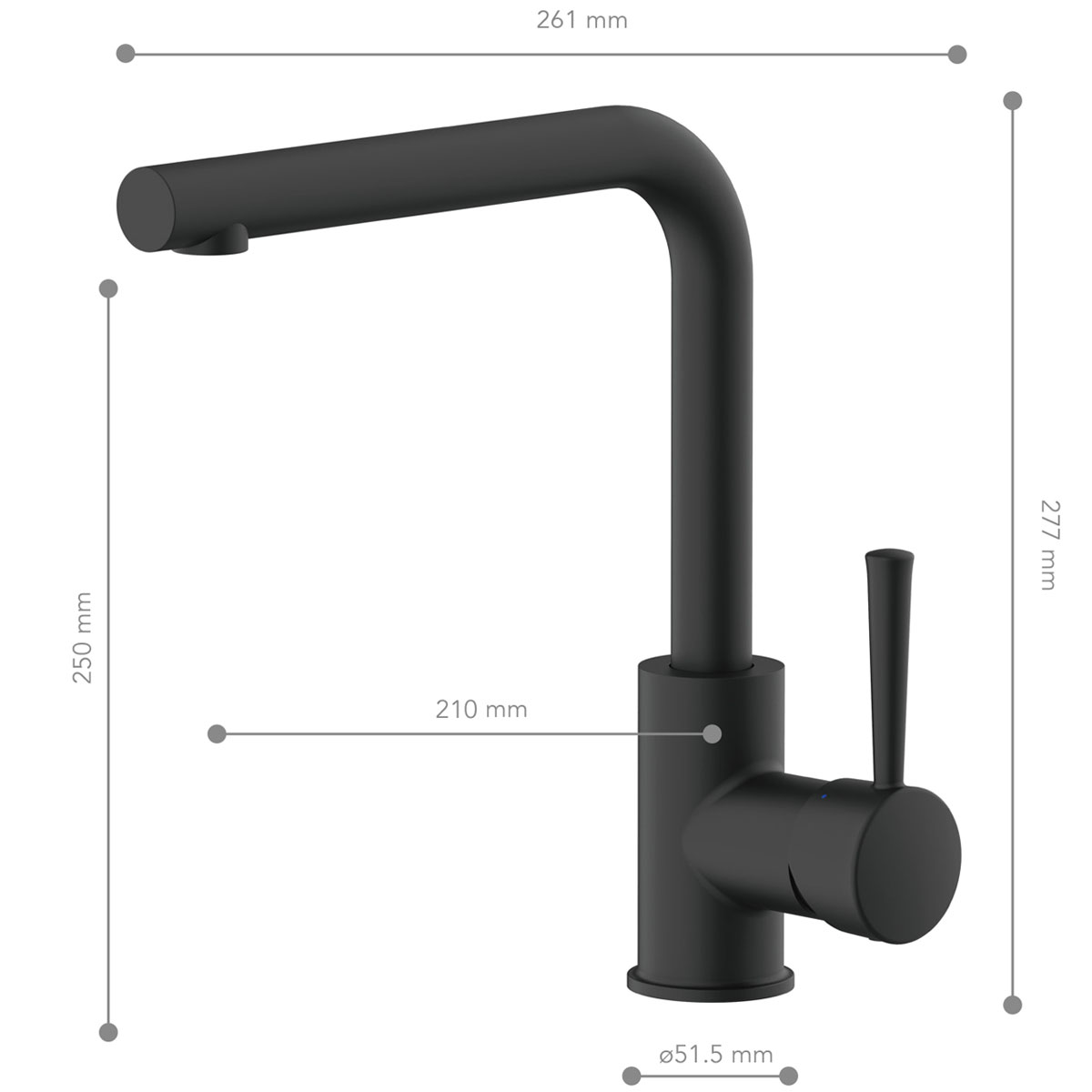 Lenz  Küchenarmatur OLINA schwarz Bild 3