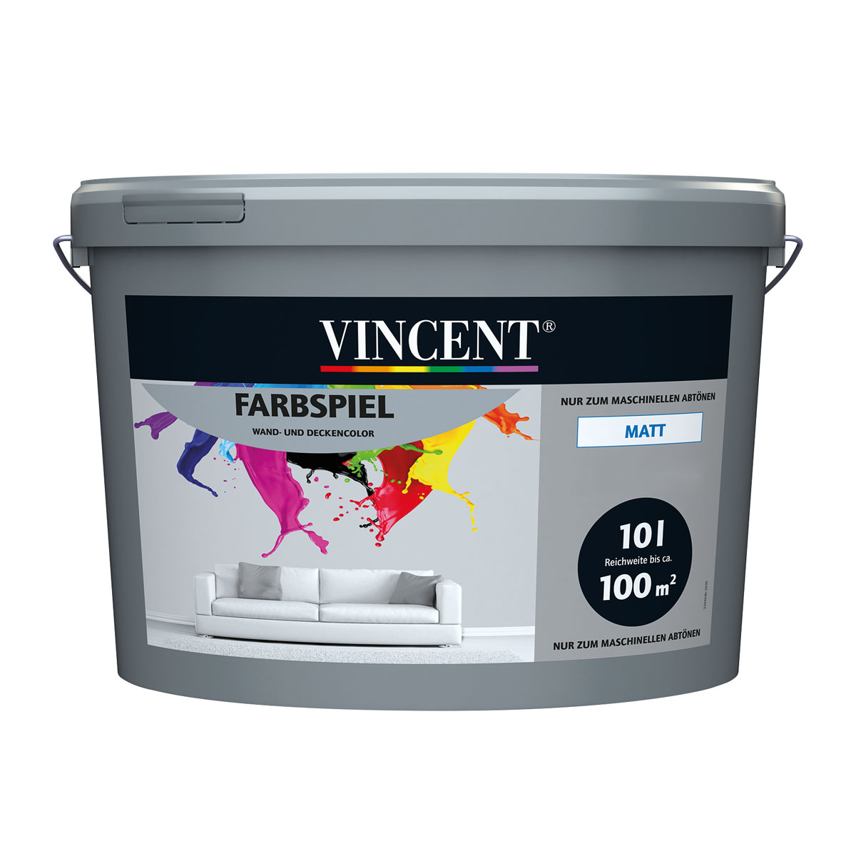 Vincent Wandfarbe Farbspiel Mix it matt 10 l