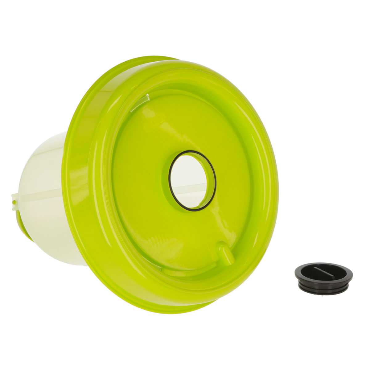 Kunststofftränke mit Stöpsel 8 L grün Bild 3