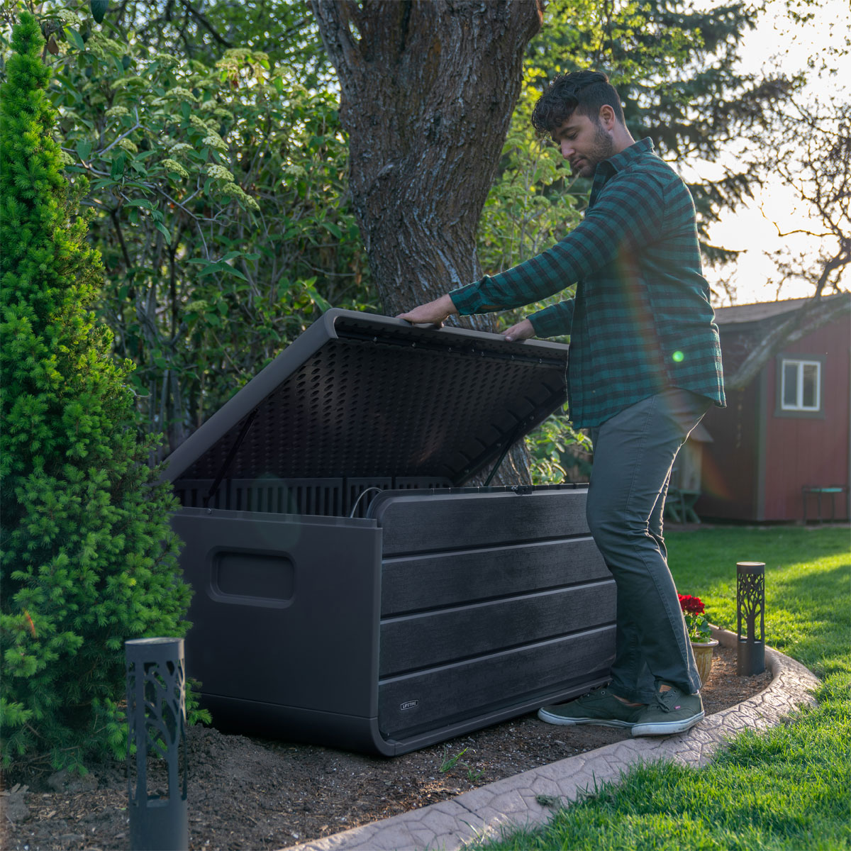 Lifetime Kissen- & Auflagenbox 515 L 72x147,1x63,6cm Anthrazit Bild 11