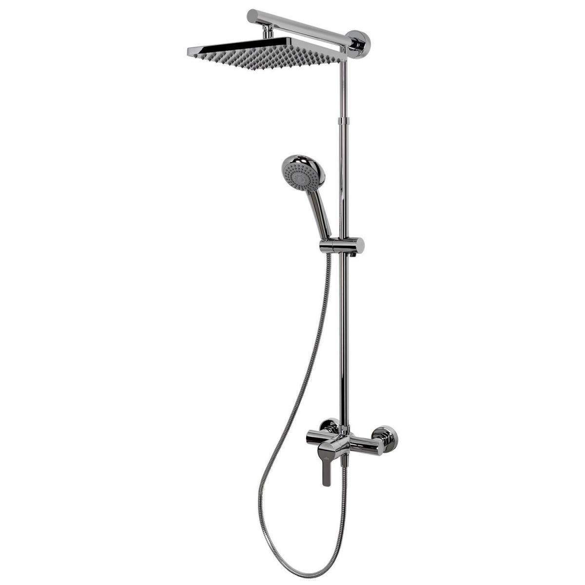 Schulte DuschMaster Rain Classic mit Einhebelmischer Kopfbrause eckig chrom
