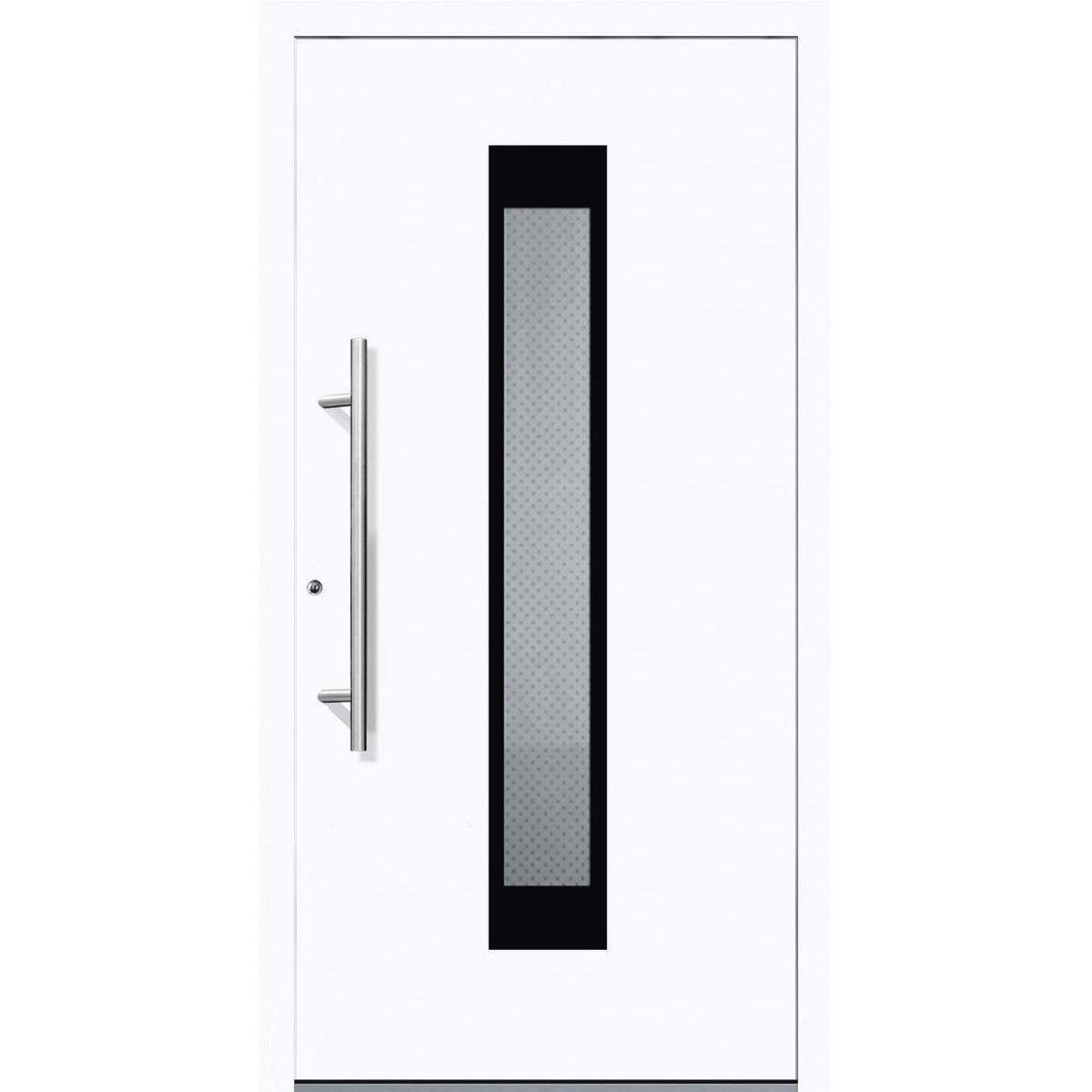 Aluminium Sicherheits-Haustür Salerno Exklusiv 75 mm weiß 110 x 210 cm Anschlag links inkl Griffset Bild 1