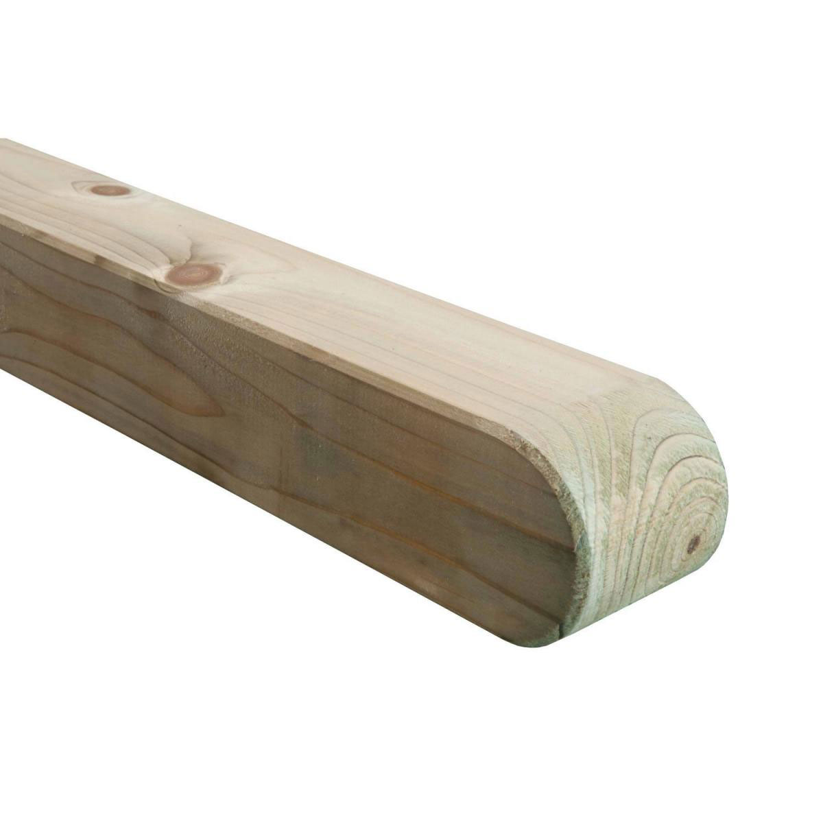 Pfosten 7 x 7 x 190 cm mit Rundkopf