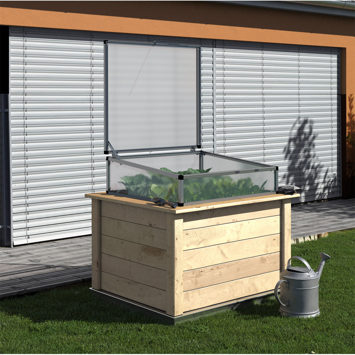 KGT Holz-Hochbeet Woody 130 131 x 79 x 99 cm