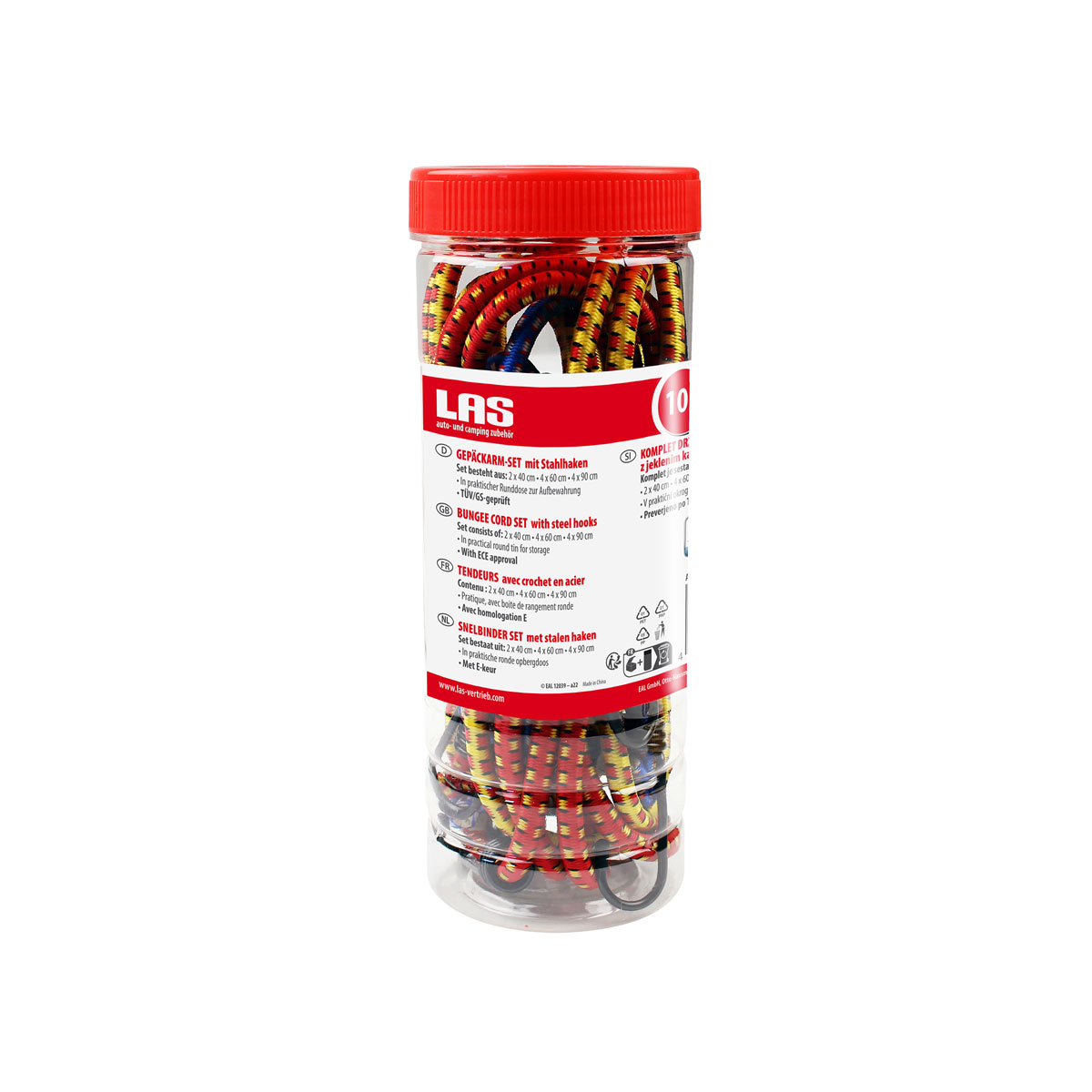 LAS 12039 Gepäckarm Set 10- teilig mit Stahlhaken Bild 5