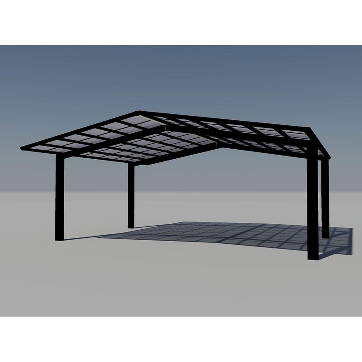 Ximax Carport Alu Linea 110 M Schwarz Bild 2
