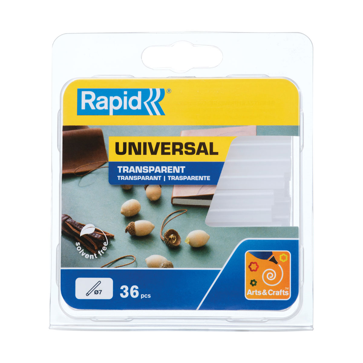 Rapid Heißklebesticks transparent 0,7 x 9 cm 36 Stück