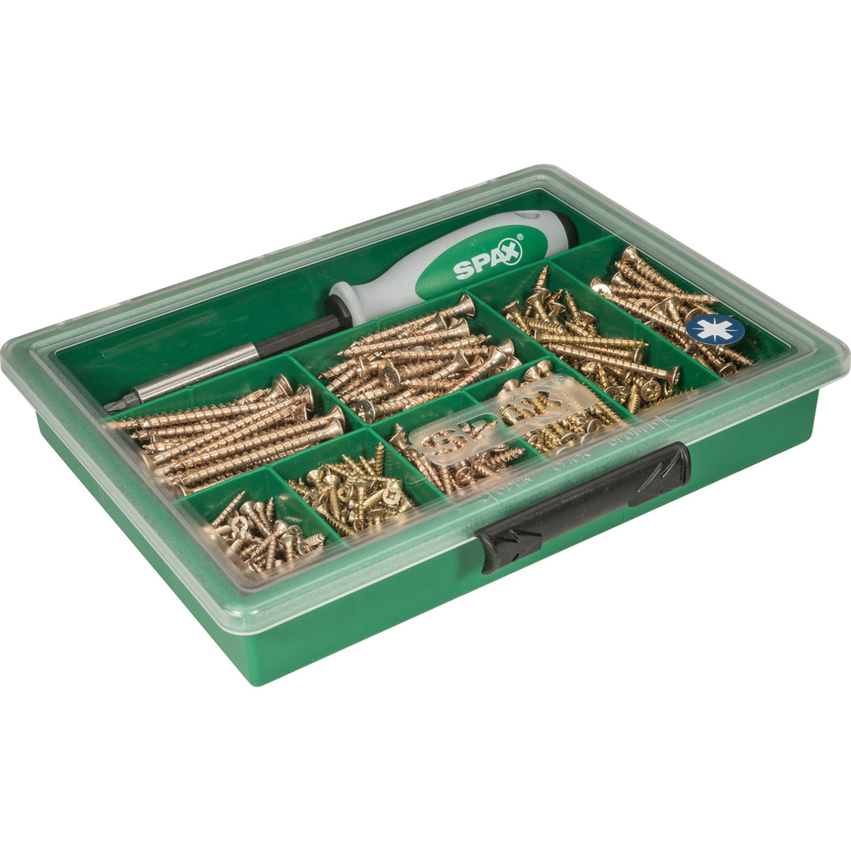 Spax Sortiments-Box Yellox mit Magnetschrauber 630-teilig Bild 1