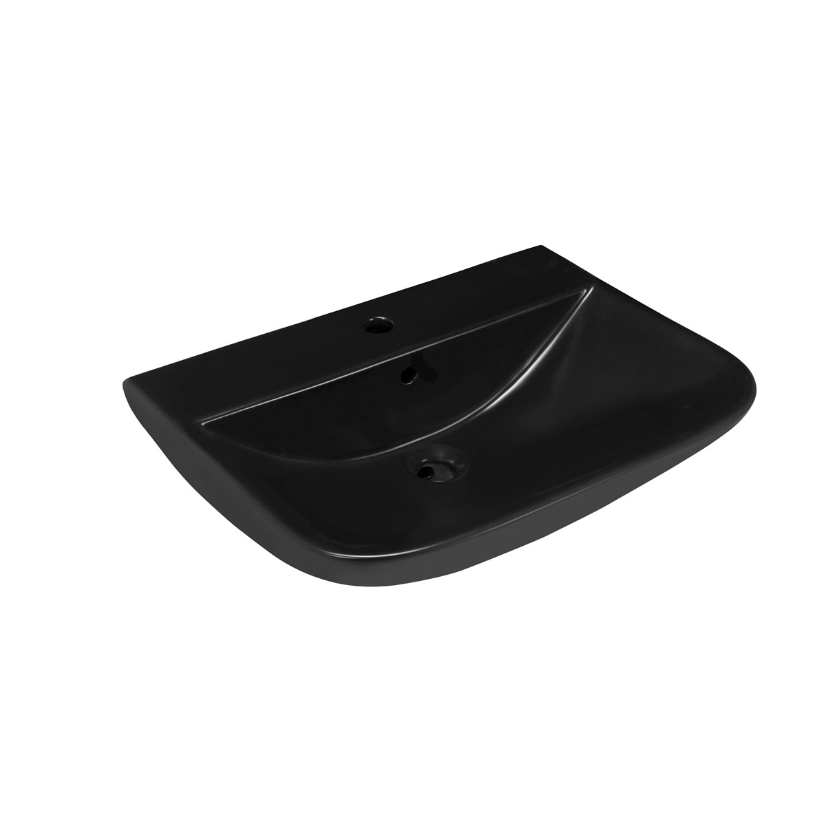 Waschtisch Rivo matt schwarz 60 cm