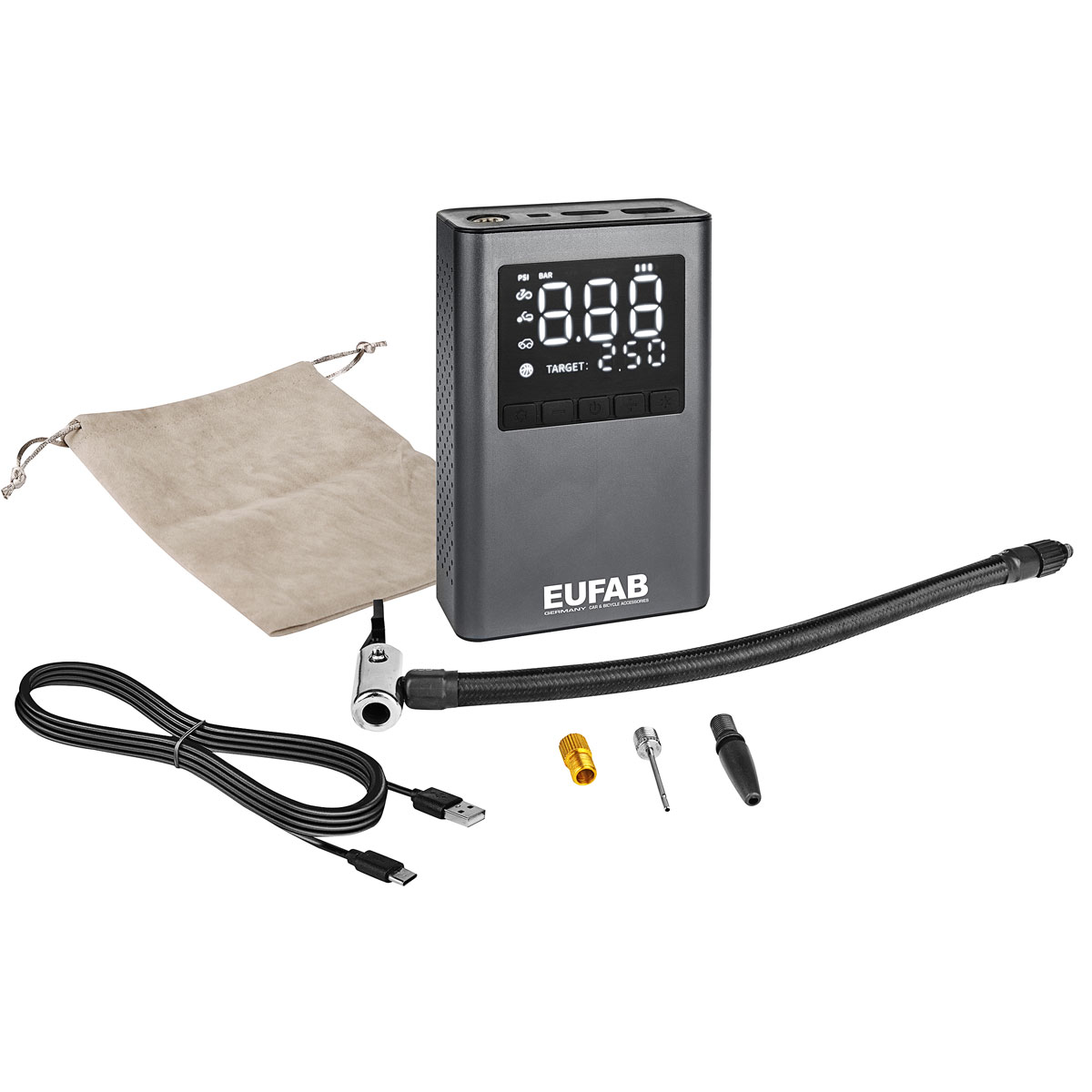 EUFAB Kleinkompressor aufladbar Bild 8