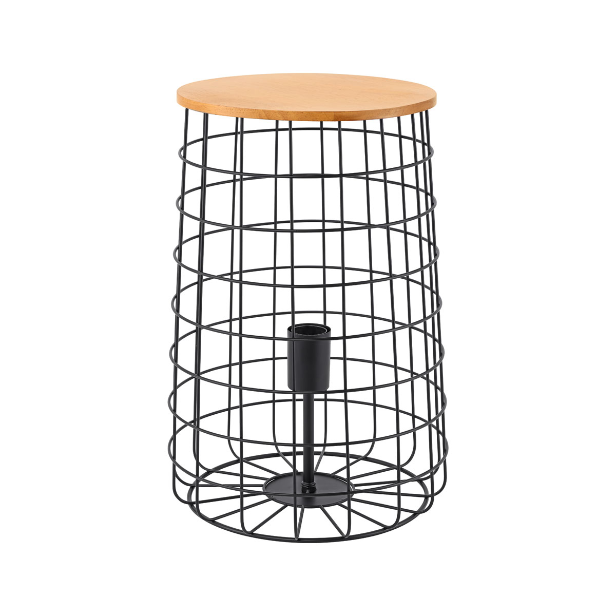 Flector Stehleuchte Galvani mit Holzablage Bild 1