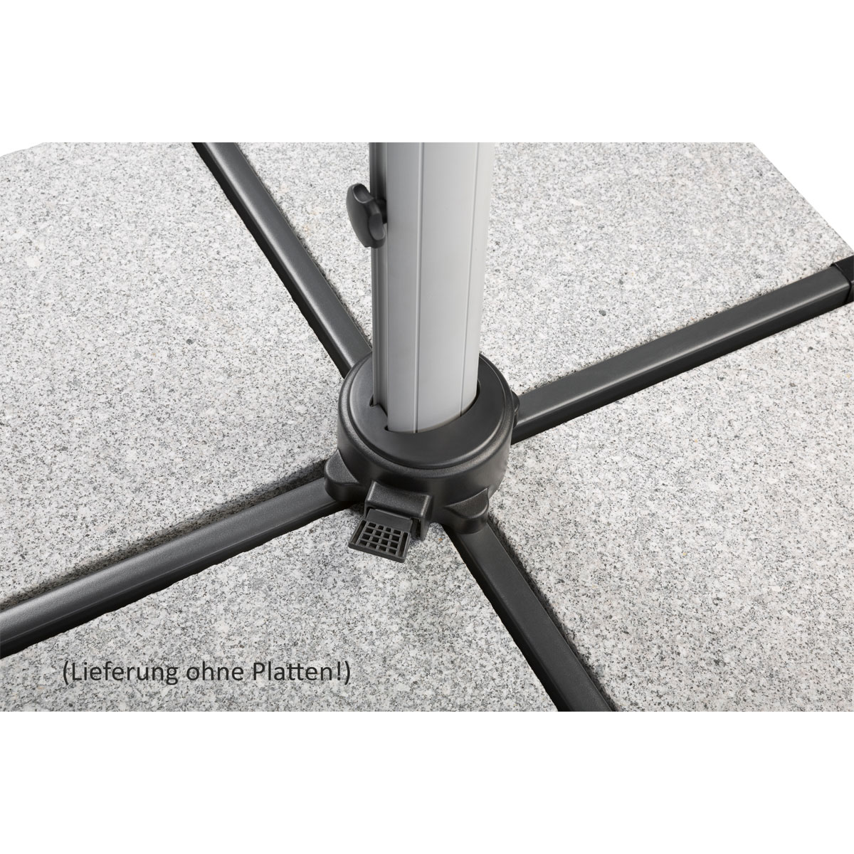 Schneider Schirme Sonnenschirm Monaco 300 x 300 cm granitgrau Bild 9