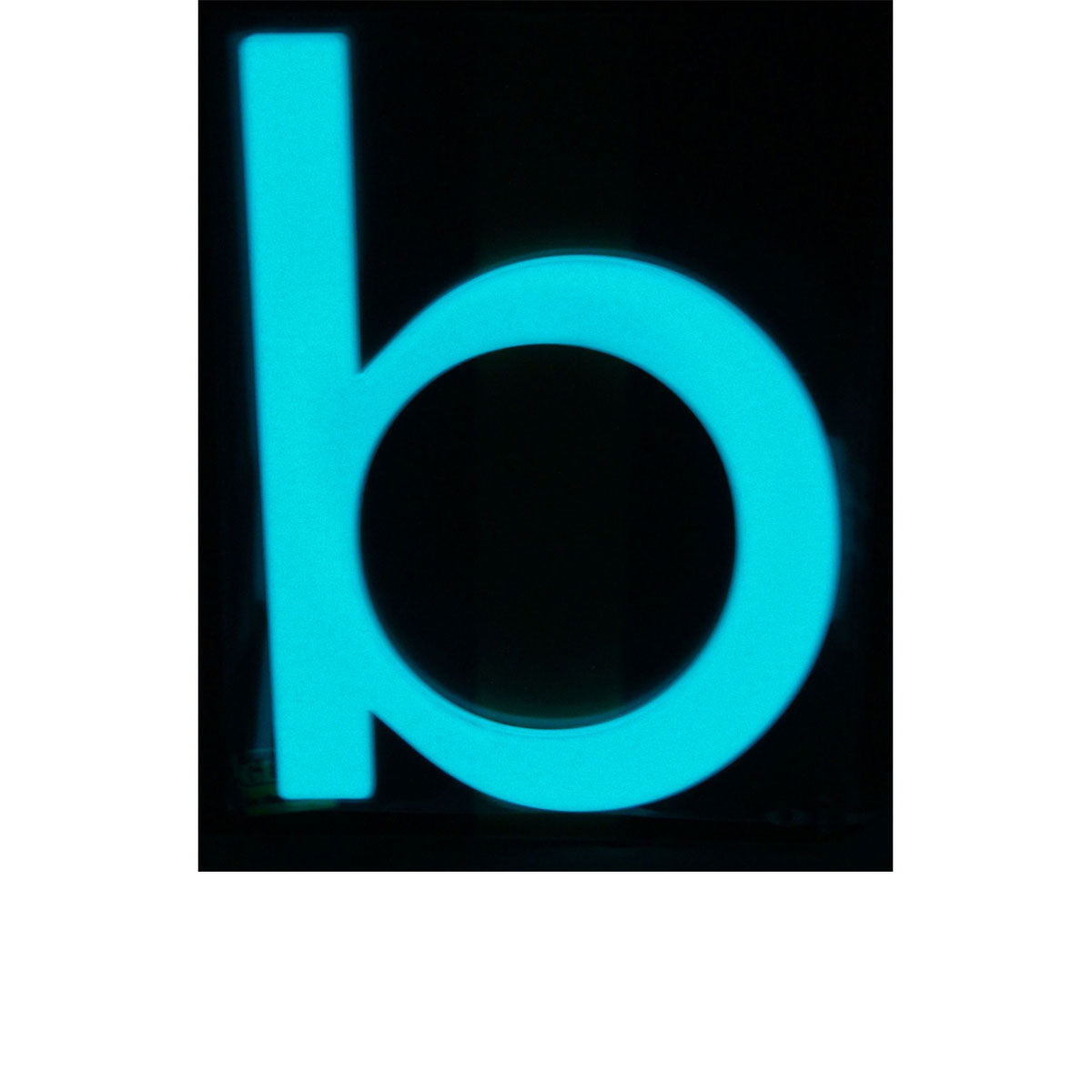 Alpertec Hausnummer b nachtleuchtend Edelstahl satiniert Bild 2