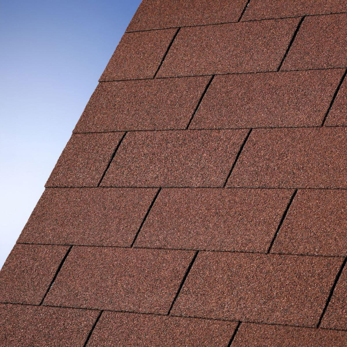 Karibu Dachschindeln Rechteck dunkelrot 3 m² Bild 3