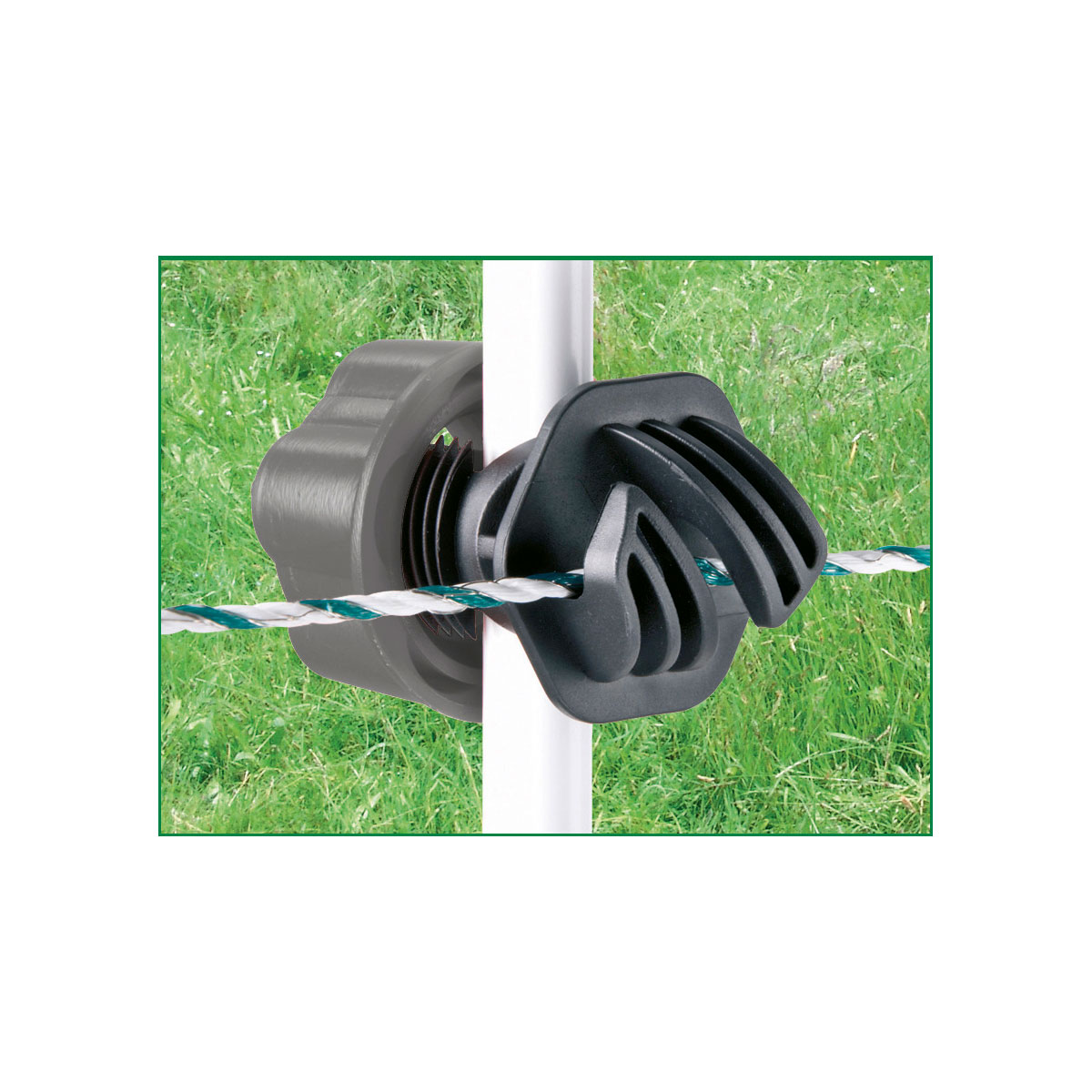 Schraubisolator Vario Plus schwarz für Durchmesser 10 mm Seil 10 Stück Bild 4