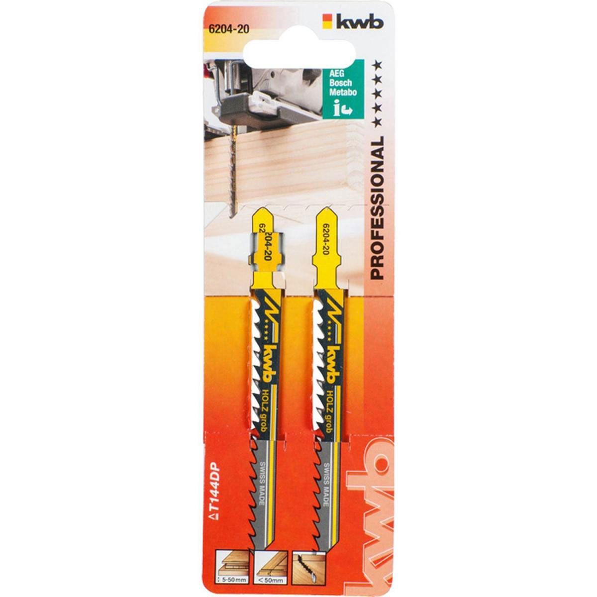 kwb  Stichsägeblätter Holzbearbeitung grob S20 Bild 2