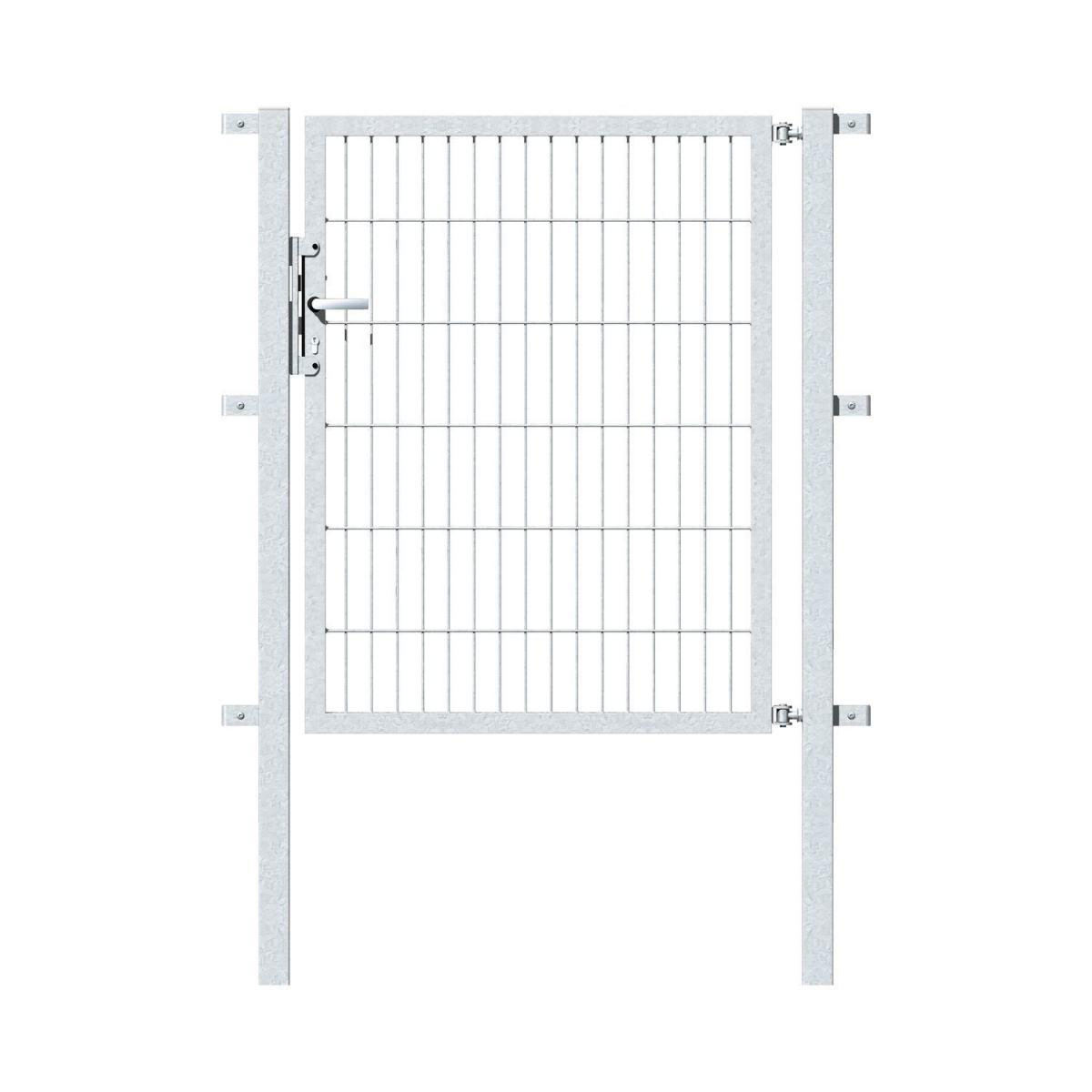 GAH Alberts Stabgitter-Einzeltor feuerverzinkt 1000 x 1200/1700 mm zum Einbetonieren