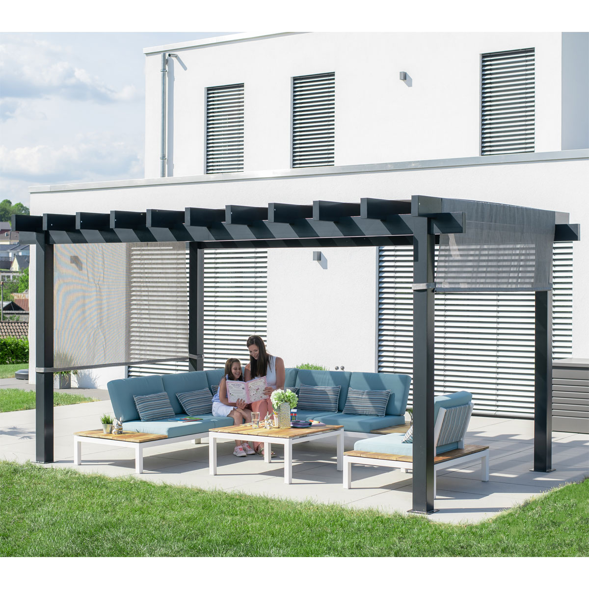 Sojag Pavillon Pergola Yamba 1016 295x495x252,6cm Anthrazit Bild 3
