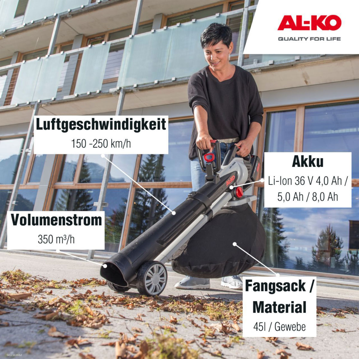 AL-KO  Akku-Laubsauger/-bläser LBV 4090 36V Bild 7