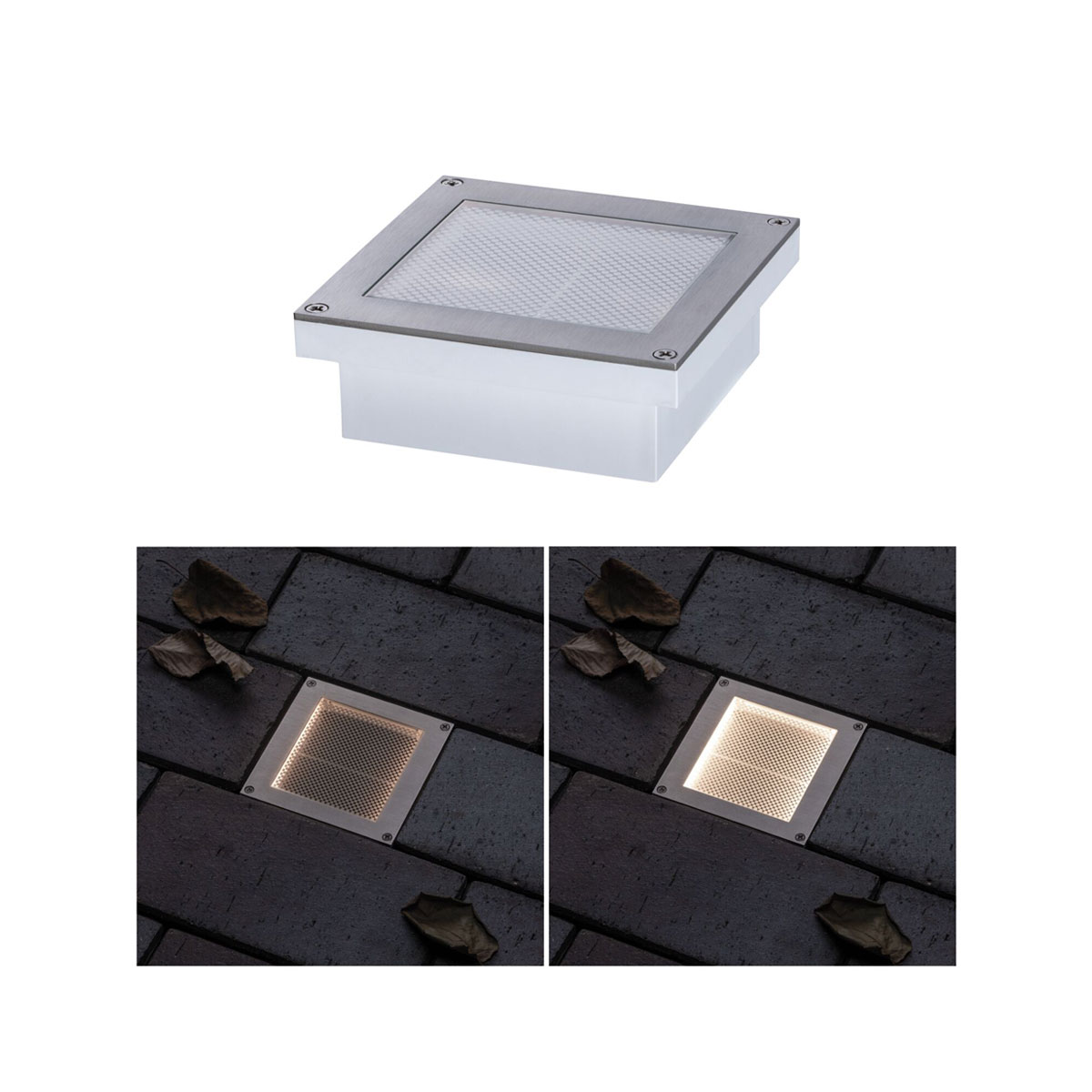 Paulmann Outdoor Solar BodenEBL Aron IP67 3000K Metall Bewegungsmelder 5 40lm 10*10cm