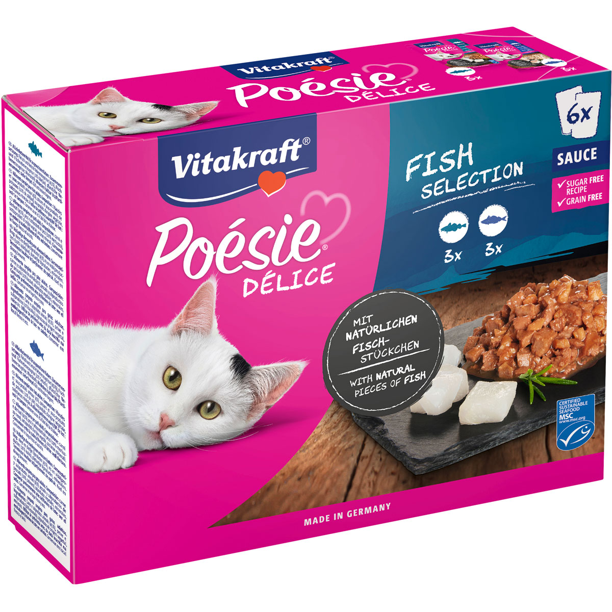 Vitakraft Poesie DeliSauce Multipack Fisch 6 x 85g