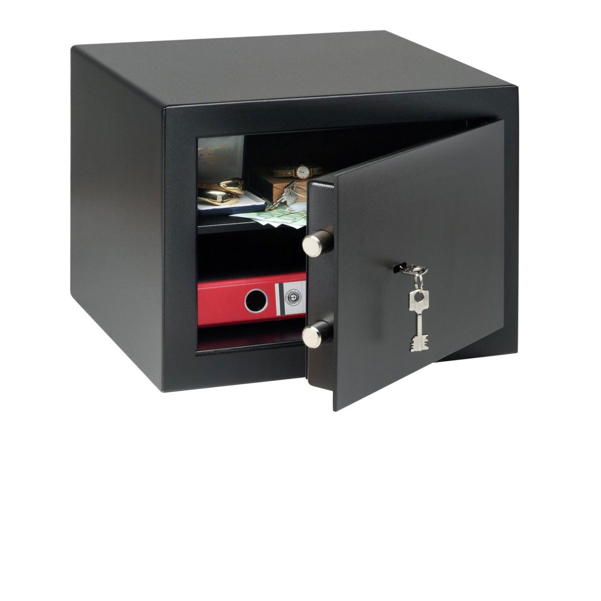 Burg Wächter Möbeleinsatztresor Home-Safe H 210 S Schlüssel schwarz