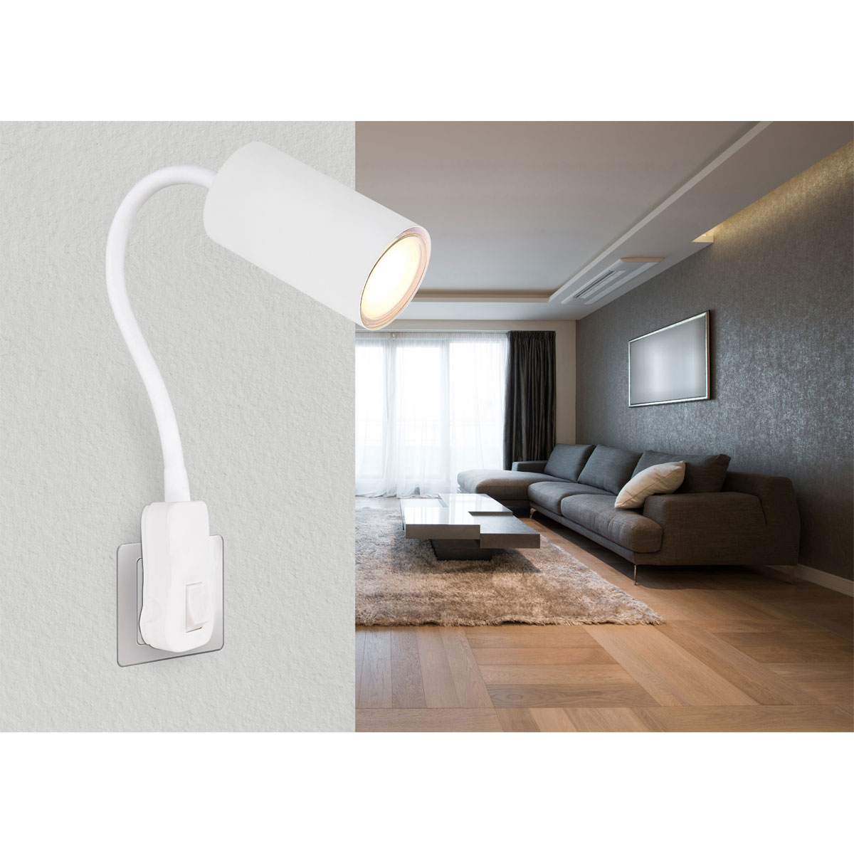 Globo Lighting Wandleuchte Robby schwarz Bild 2