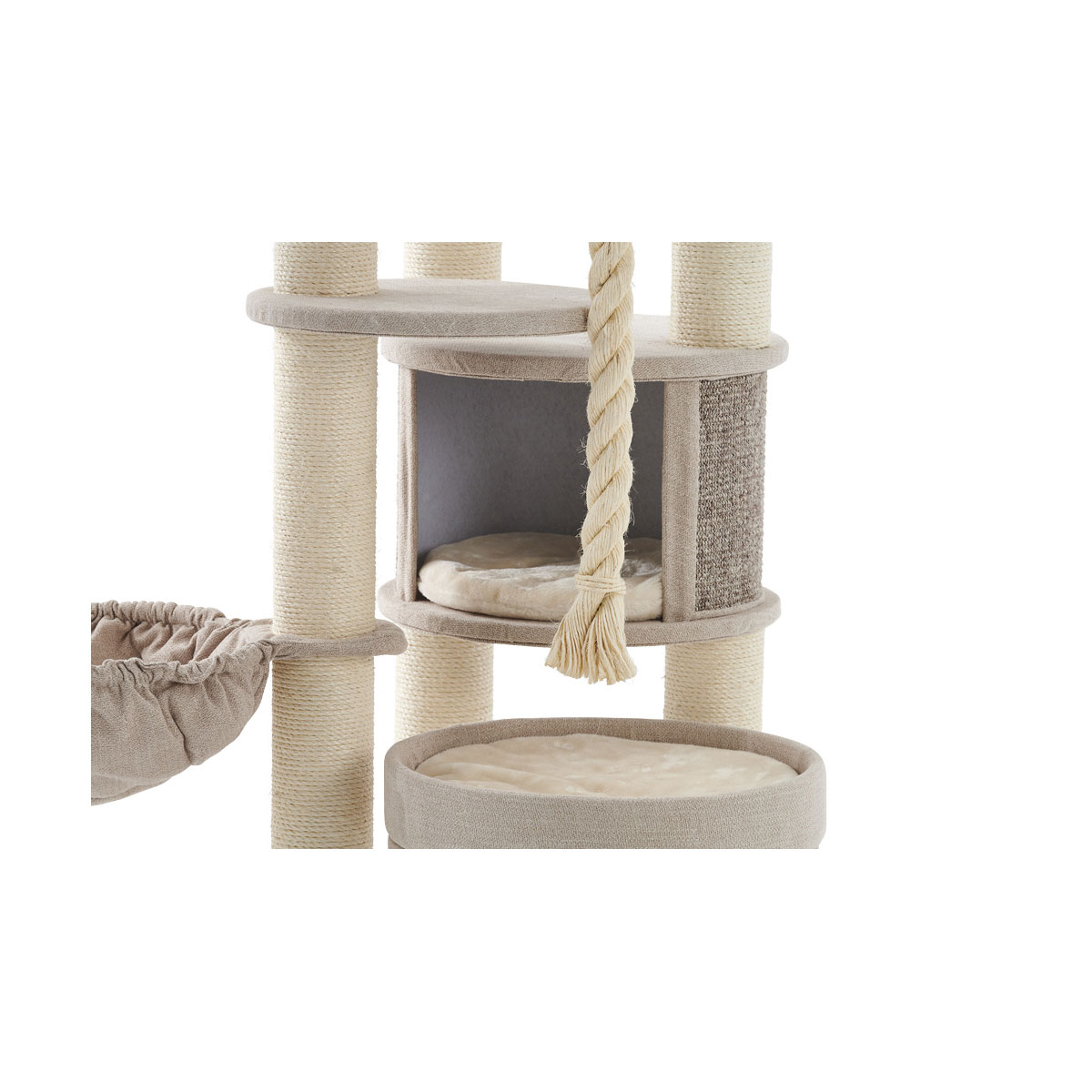 Nobby Kratzbaum Fida 70 x 70 x 165 cm cream-leinenoptik Bild 2