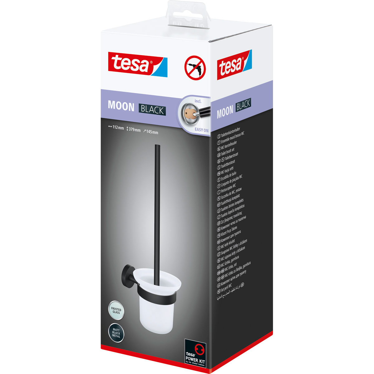 Tesa WC-Bürstengarnitur Moon mattschwarz Bild 4