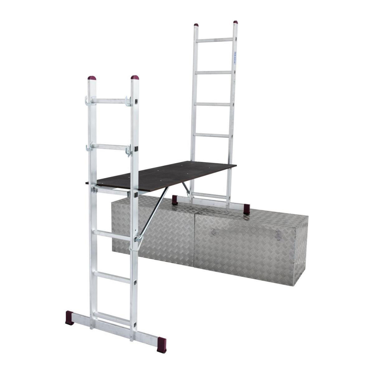 Krause CORDA Leiter-Gerüst 2 x 6 Sprossen Bild 1