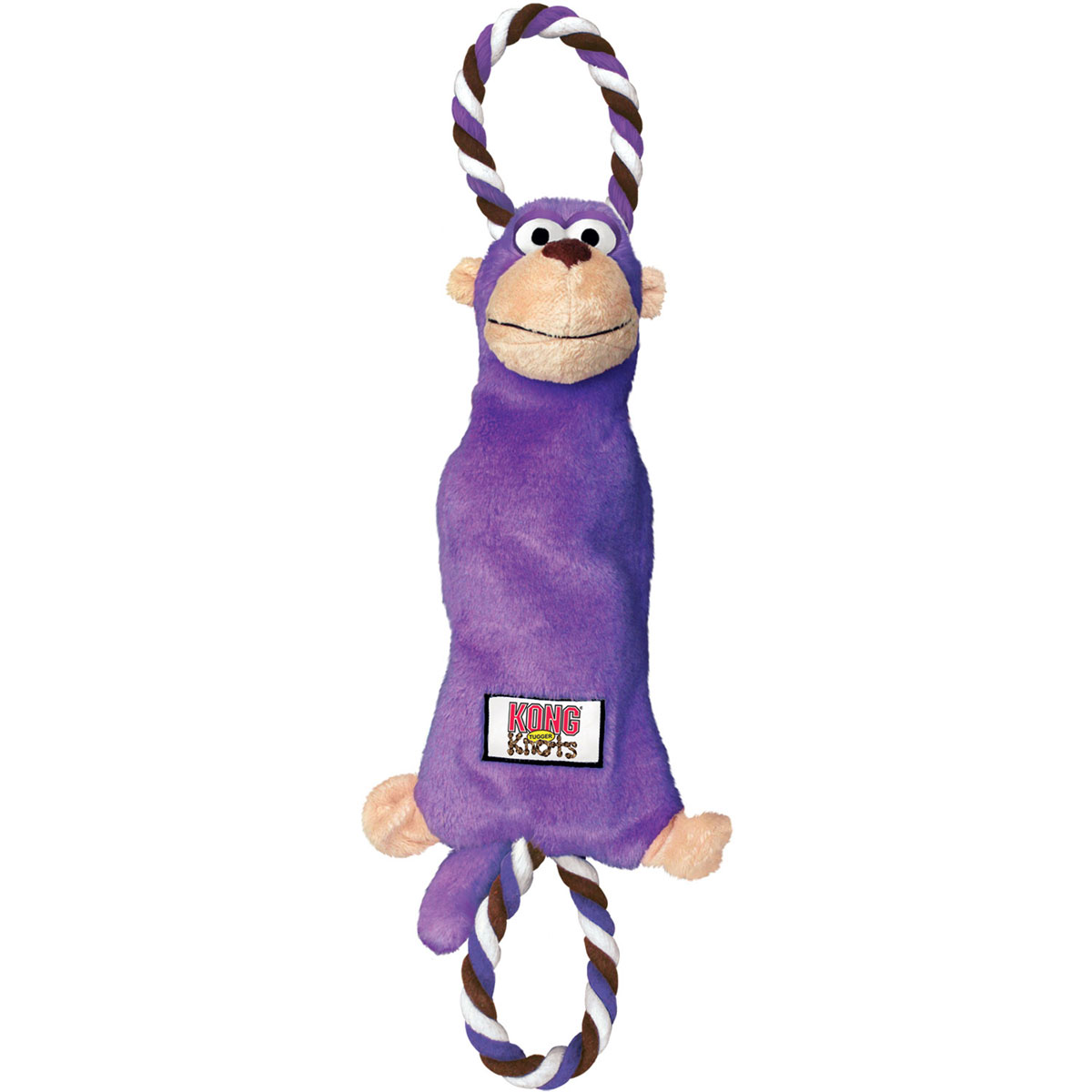 KONG Hundespielzeug Tugger Knots Affe lila 36 cm