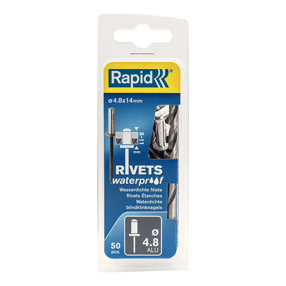 Rapid Blindnieten wasserdicht 4,8 x 14 mm 50 Stück