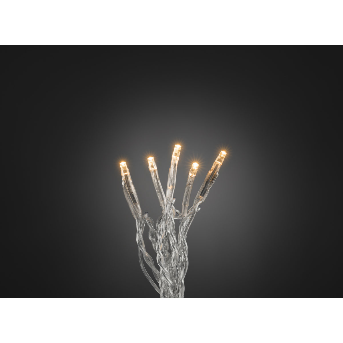 Konstsmide Micro-LED-Lichterkette 50 Dioden bernsteinfarben transparent