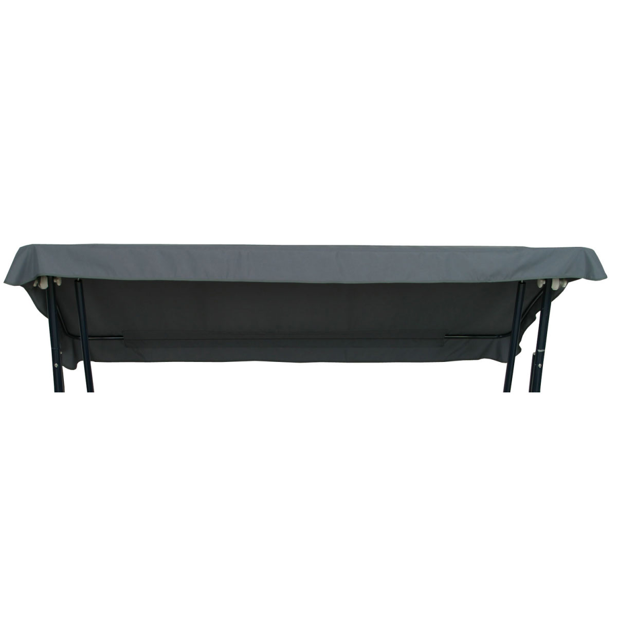 GO-DE Universal-Ersatzdach fuer Hollywood- Schaukel grau ca.125 x 190/145 x 215 cm