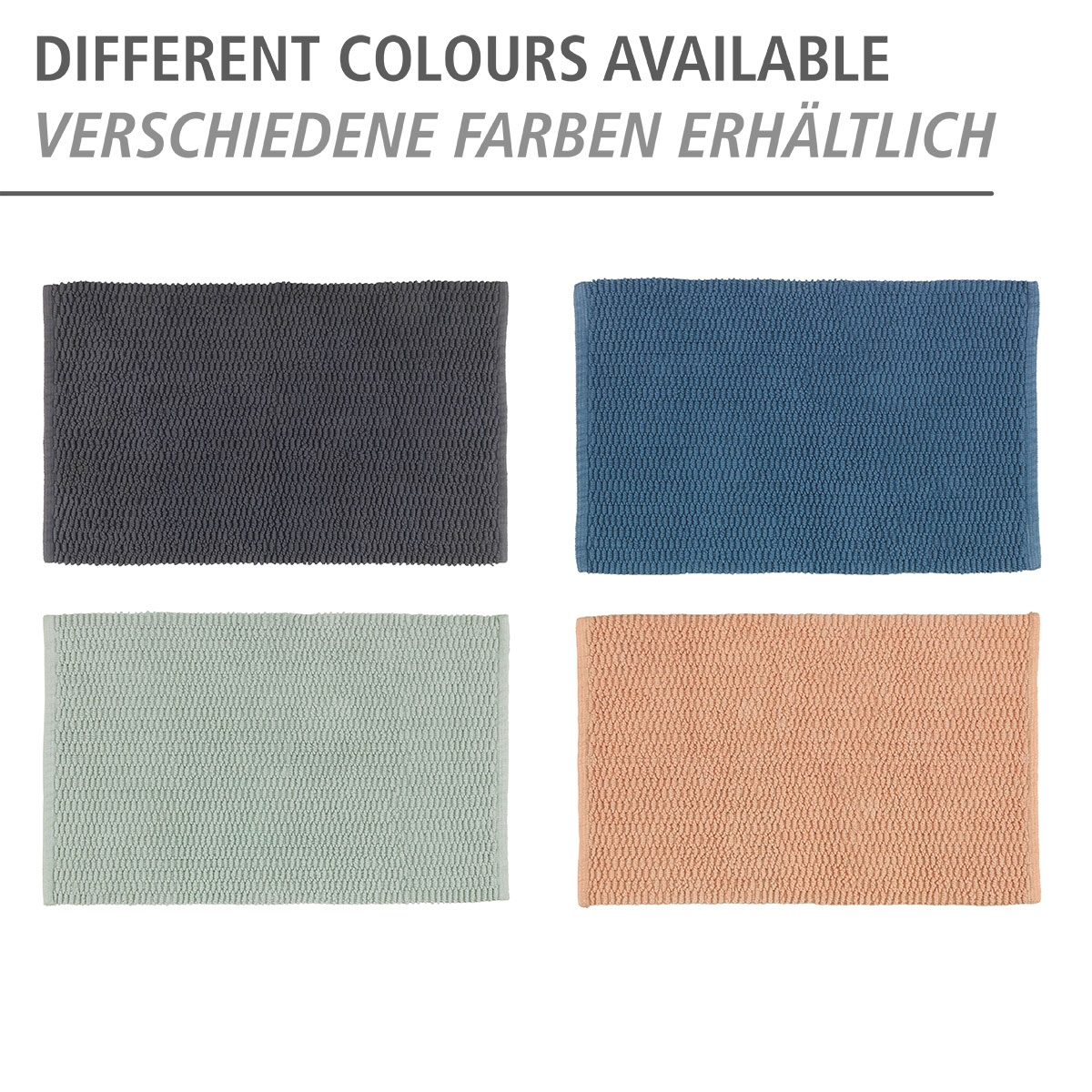 Wenko  Badematte Mona Dunkelgrau Badvorleger 50 x 80 cm Grau Bild 4