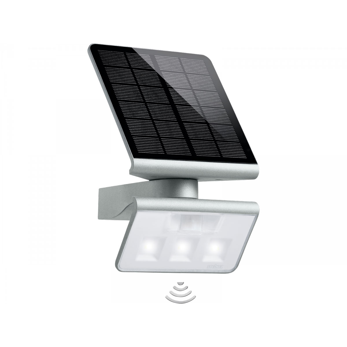 Steinel Solar Aussenleuchte XSolar L-S mit Bewegungsmelder silber