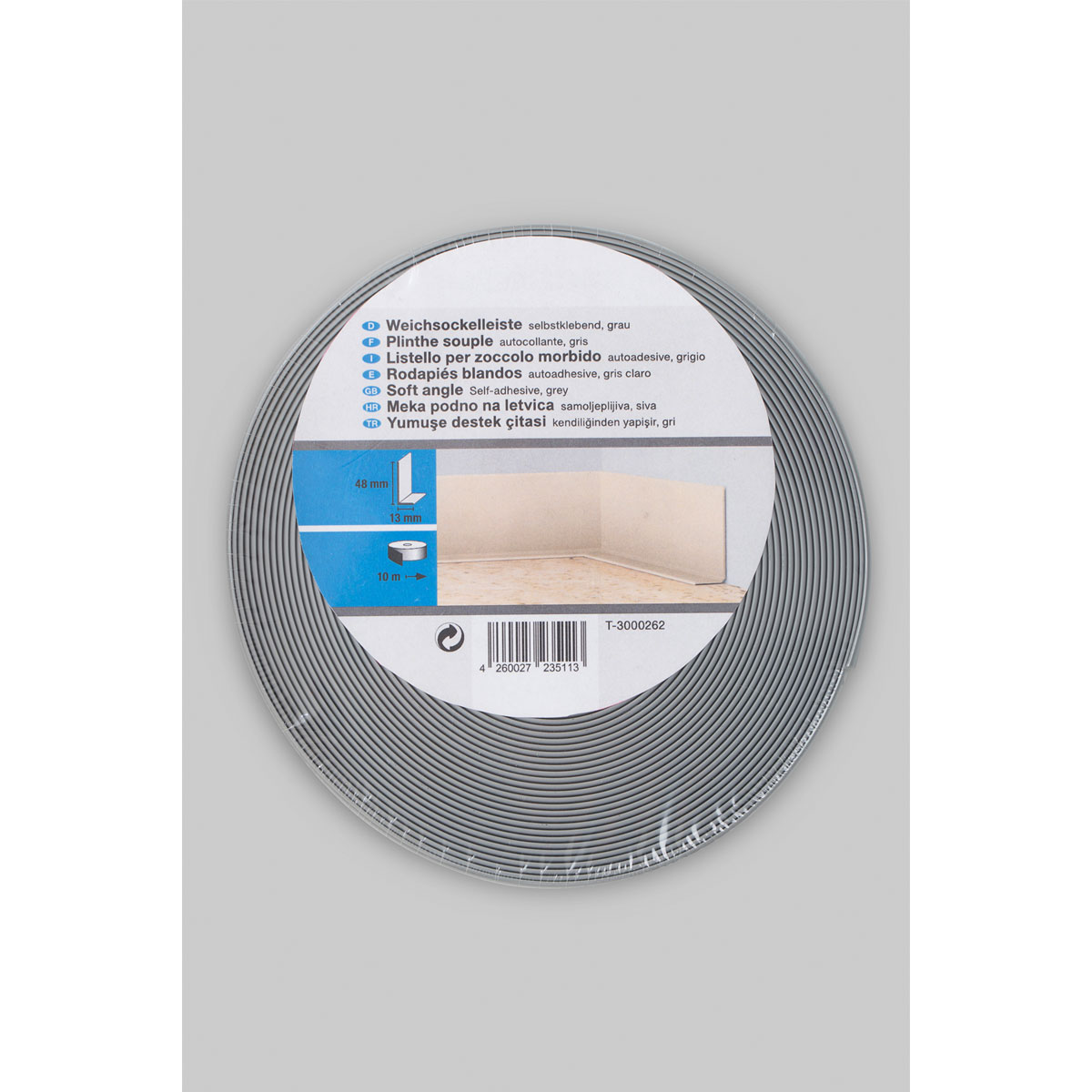 Knickwinkel grau 48/13 in 10,0 m