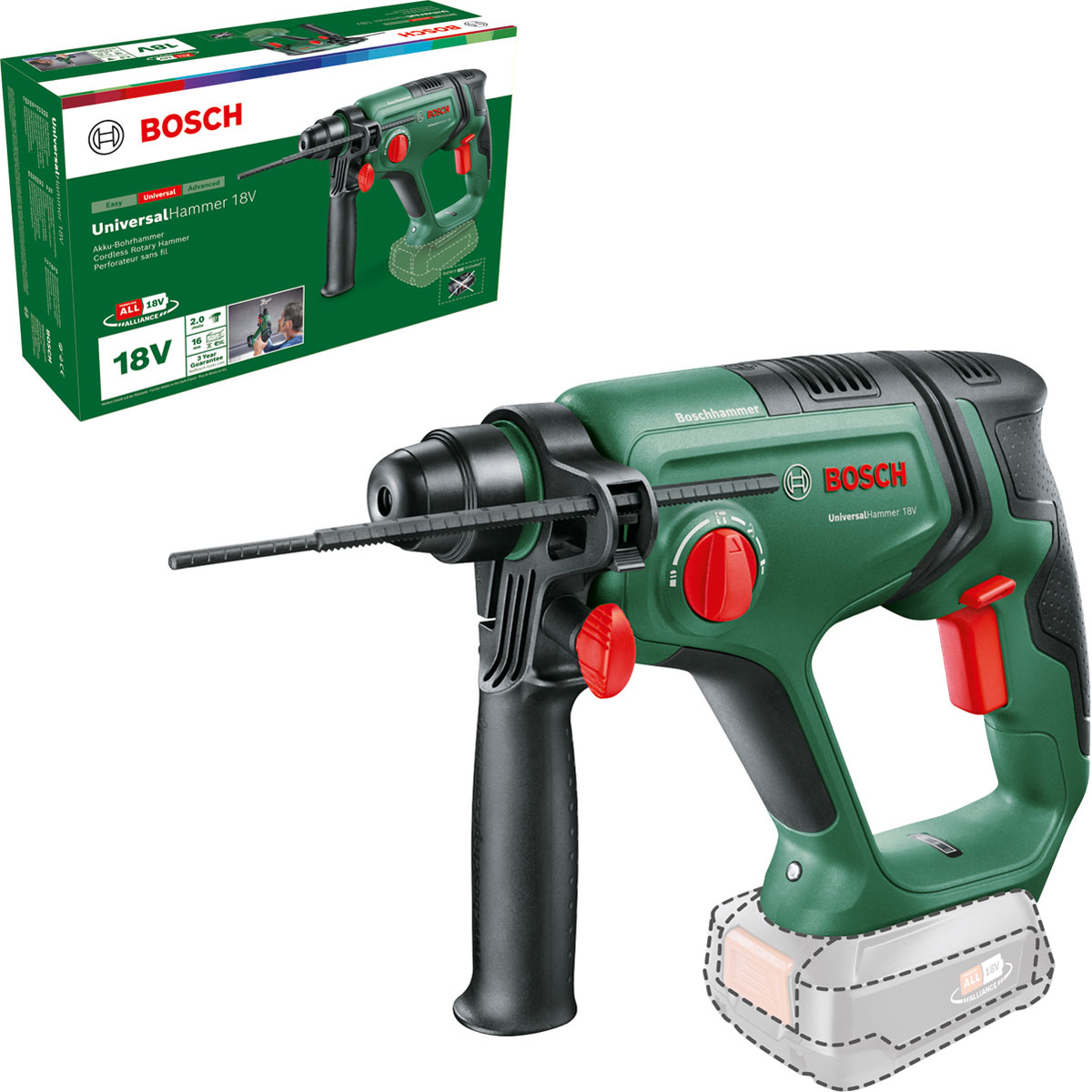 Bosch  Universal Akku-Hammer 18V ohne Akku Bild 2