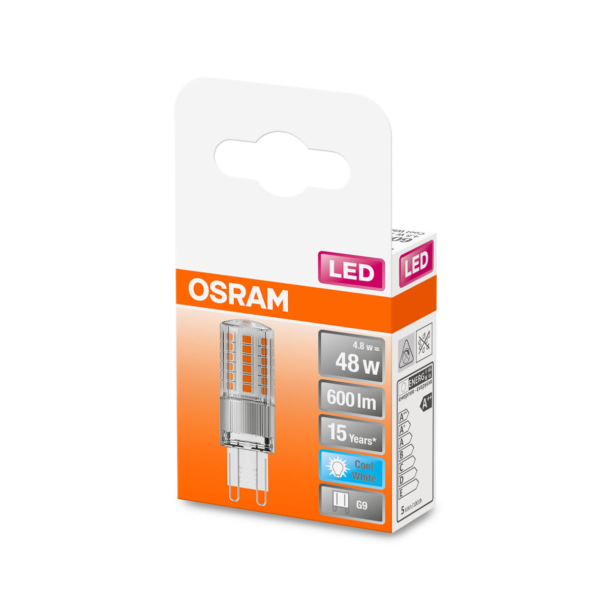 Osram LED-Leuchtmittel Spezial Pin G9 kaltweiß 50W Bild 2