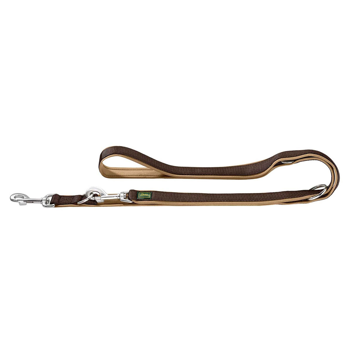Hunter  Verstellbare Führleine Neopren braun/karam 10/200
