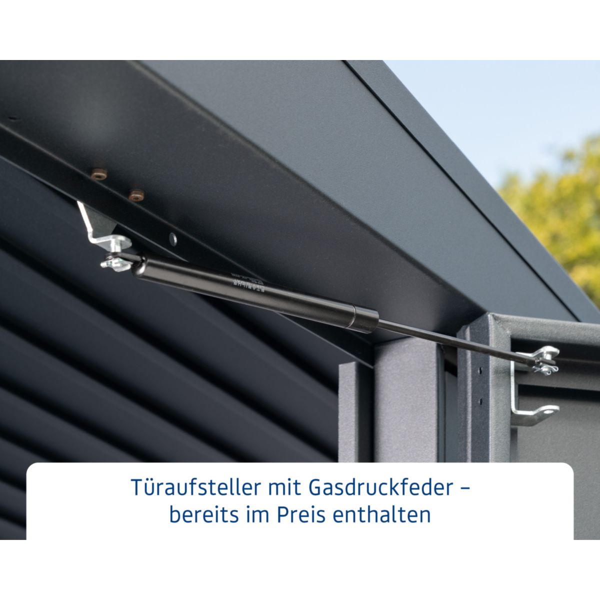 EcoStar  Gerätehaus Trend-STyp 3RAL9007 2 flg Bild 7