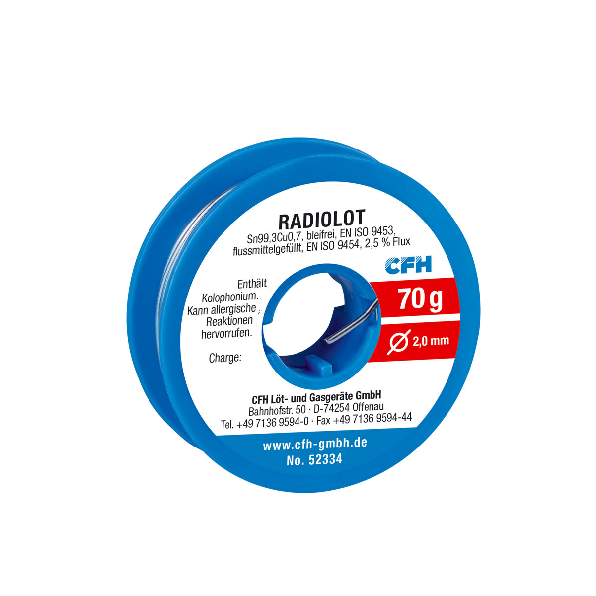 CFH Radiolot RL 334 bleifrei 70g CFH Radiolot RL 334 bleifrei 70g